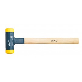 NO-RECOIL SOFT-HEAD HAMMER WITH HICKORY WOODEN HANDLE WIHA