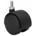 Rueda DK Negro Ø50x10x15x63mm 50kg ALEX