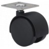 Rueda DK Negro Ø40x57mm 20kg ALEX