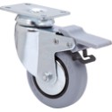 Rueda B-PGI Goma Gris Inyectada Ø80x22mm 60kg ALEX