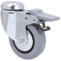 Rueda B-PGI Goma Gris Inyectada Ø80x22mm 60kg ALEX