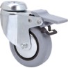 Rueda B-PGI Goma Gris Inyectada Ø80x22mm 60kg ALEX
