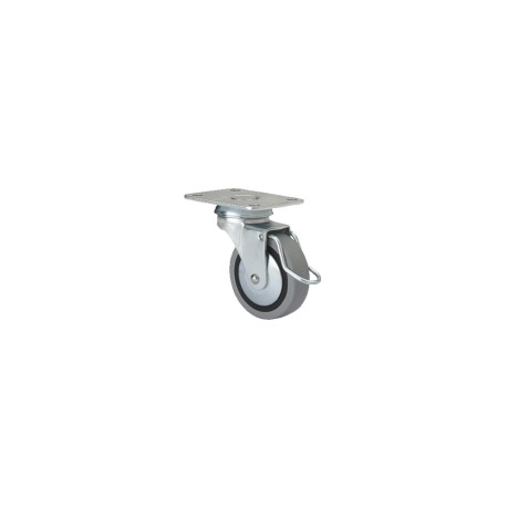 Rueda B-PGI Goma Gris Inyectada Ø60x18mm 25kg ALEX Rueda B-PGI Goma Gris Inyectada Ø60x18mm 25kg ALEX
