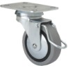 Rueda B-PGI Goma Gris Inyectada Ø60x18mm 25kg ALEX