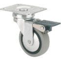 Rueda B-PGI Goma Gris Inyectada Ø40x16mm 17kg ALEX