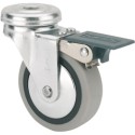 RUEDA PGI GOMA GRIS INYECTADA REF.1-0551 Ø50x18mm 22kg ALEX