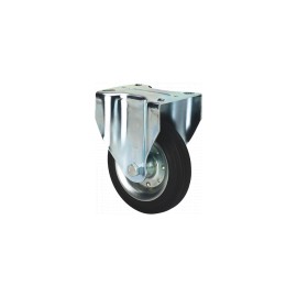 RUEDA BS GOMA NEGRA NATURAL REF.2-0224 Ø80x27mm 80kg ALEX