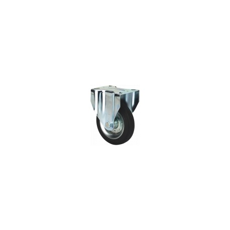 RUEDA BS GOMA NEGRA NATURAL REF.2-0224 Ø80x27mm 80kg ALEX