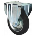 Rueda ZV-BS Goma Negra Natural Ø100x27mm 110kg ALEX
