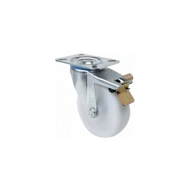 Rueda ZV-UT Poliamix Blanco Ø100x34mm 200kg ALEX