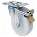 Rueda ZV-UT Poliamix Blanco Ø125x35mm 250kg ALEX
