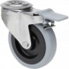 Rueda ZVI INOX-PGA Goma Gris Natural Ø100x32mm 110kg ALEX