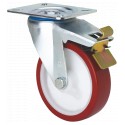 Rueda ZV-POL Poliuretano Inyectado Ø80x32mm 100kg ALEX