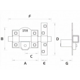 CERROJO FAC 301L/80