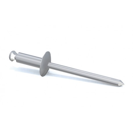 Remache Aluminio Acero Flor Cabeza Grande C14 4.0 x 12 (caja 250 UNID) Damesa