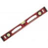 Nivel Aluminio Anodizado Rojo 3 Burbujas Magnético 1200mm. MEDID