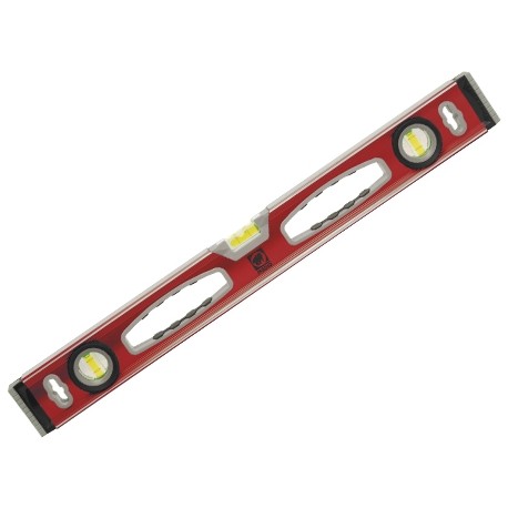 Nivel Aluminio Anodizado Rojo 3 Burbujas 600mm. MEDID