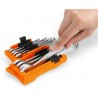Juego de 9 Llaves Combinadas con Carraca Reversible con Soporte BETA TOOLS