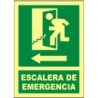 Señal Escalera De Emergencia Izquierda Flecha JULIO GARCÍA