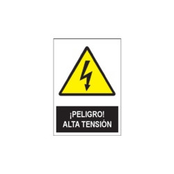 Señal Peligro Alta Tensión...