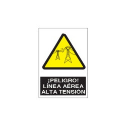 Señal Peligro Línea Aérea...