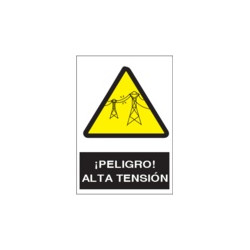 Señal Peligro Alta Tensión...