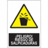 Señal Peligro Riesgo De Salpicadura JULIO GARCÍA