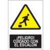 Señal Peligro Cuidado Con El Escalón JULIO GARCÍA