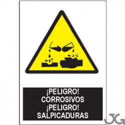Señal Peligro Corrosivos...