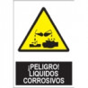 Señal Peligro Líquidos Corrosivos JULIO GARCÍA