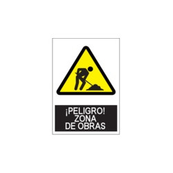 Señal Peligro Zona De Obras...