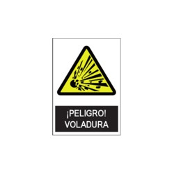 Señal Peligro Voladura...