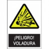 Señal Peligro Voladura JULIO GARCÍA