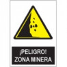 Señal Peligro Zona Minera JULIO GARCÍA