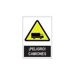 Señal Peligro Camiones...