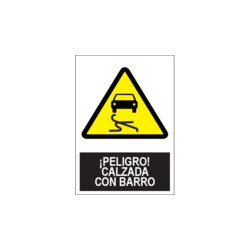 Señal Peligro Calzada Con...