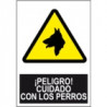 Señal Peligro Cuidado Con Los Perros JULIO GARCÍA