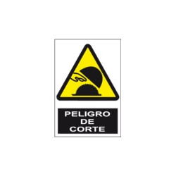 Señal Peligro De Corte...