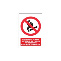 Señal Prohibido Fumar 4...
