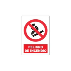 Señal Peligro De Incendio...