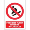 Señal Prohibido Fumar Materias Inflamables JULIO GARCÍA
