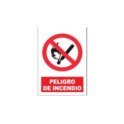 Señal Peligro De Incendio...