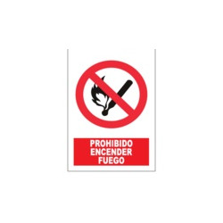 Señal Prohibido Encender...