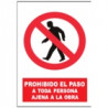 Señal Prohibido El Paso A Toda Persona Ajena A La Obra JULIO GARCÍA