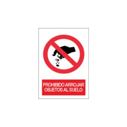 Señal Prohibido Arrojar Objetos Al Suelo JULIO GARCÍA