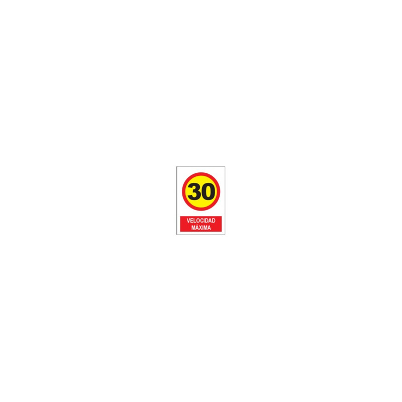 Señal Velocidad Máxima 30 JULIO GARCÍA