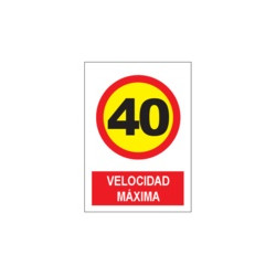 Señal Velocidad Máxima 40...