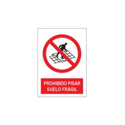Señal Prohibido Pisar Suelo...