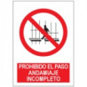 Señal Prohibido El Paso Andamiaje Incompleto JULIO GARCÍA