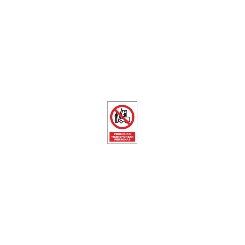 Señal Prohibido Transportar Personas JULIO GARCÍA